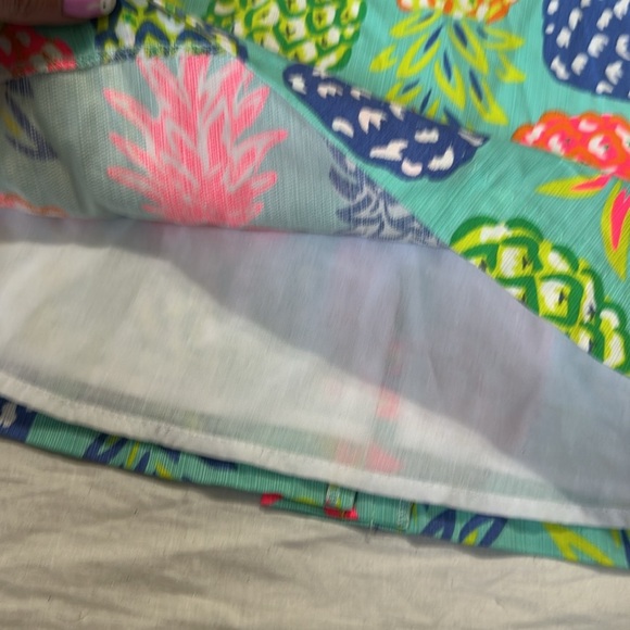 Tommy Bahama Girls 7 Pineapple Shift Dress Bright Multi Cotton Lined NEW - Picture 4 of 7
